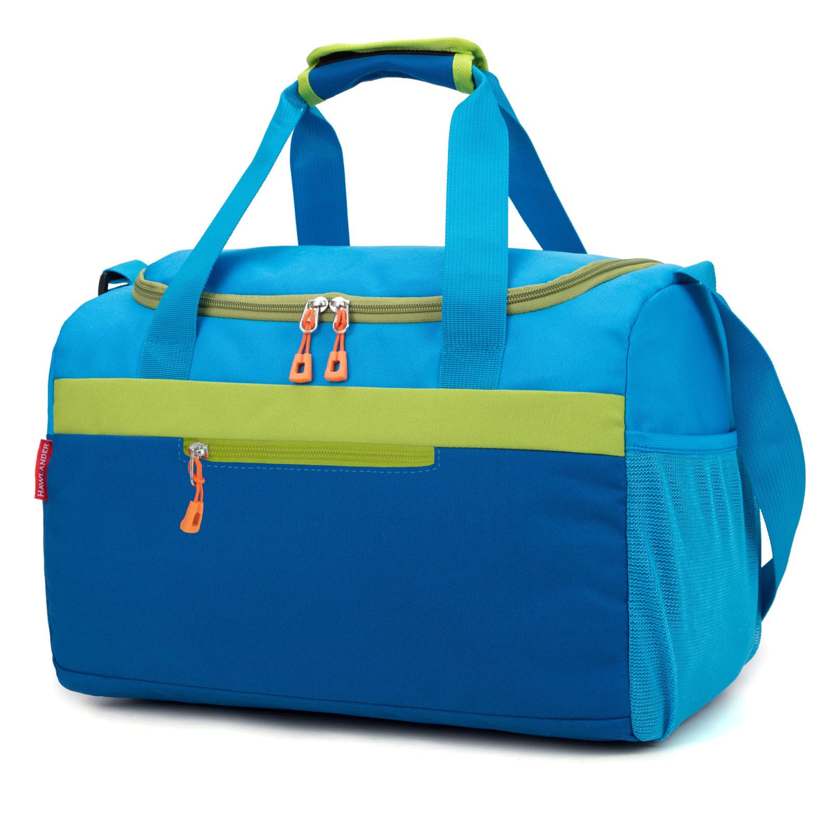 Small Kids Duffle Bag for Boys or Girls, 15"Length,D Blue Green 3