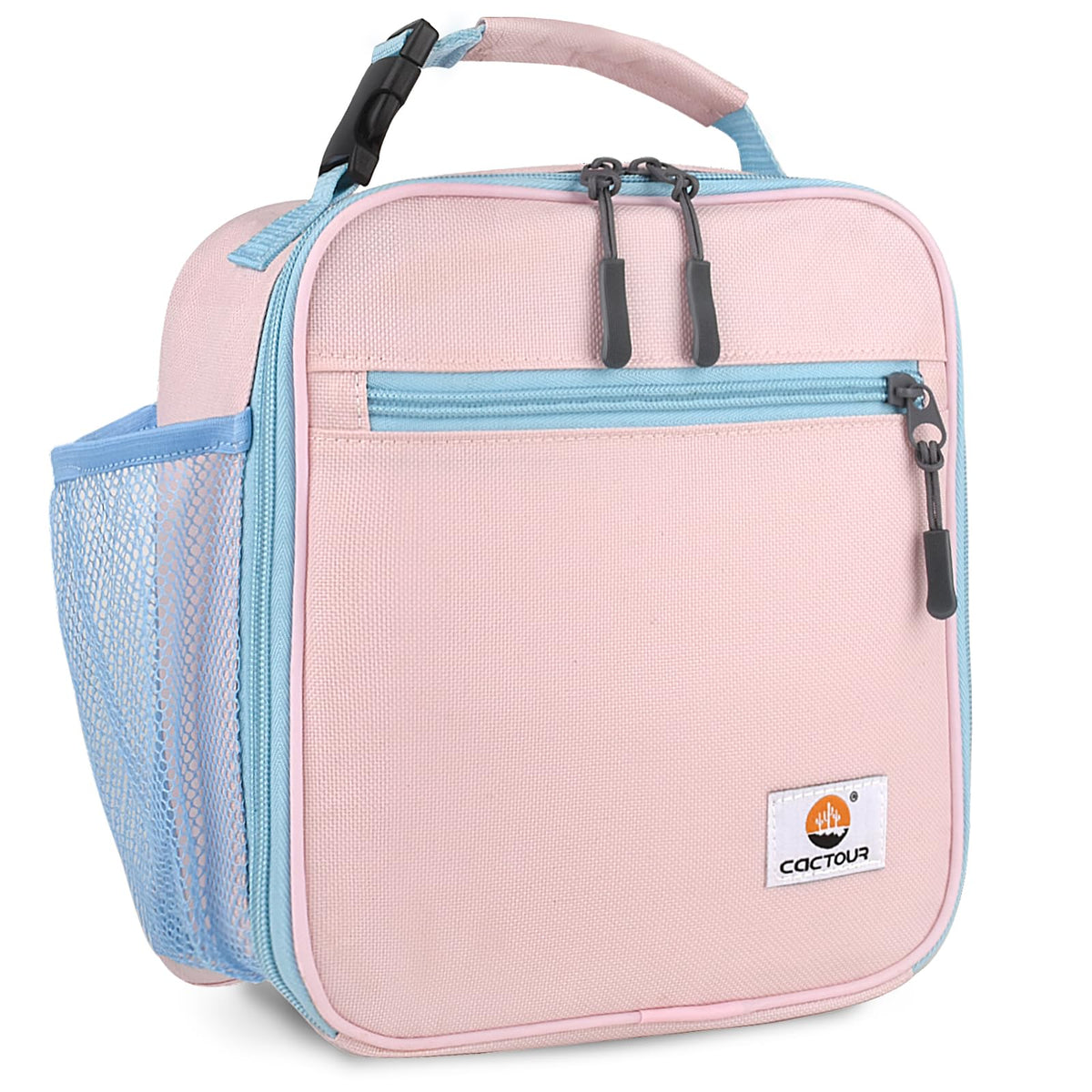 CaCTOUR Lunch Box for Men Women Adult,Premium Insulated Lunch Bag,Portable Small LunchBox for School Work Picnic (Black)