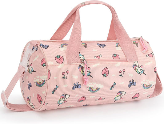 Dance Bag for Girls, Dance Duffel Bags Gym Ballet Bag -14IN Pink Unicorn