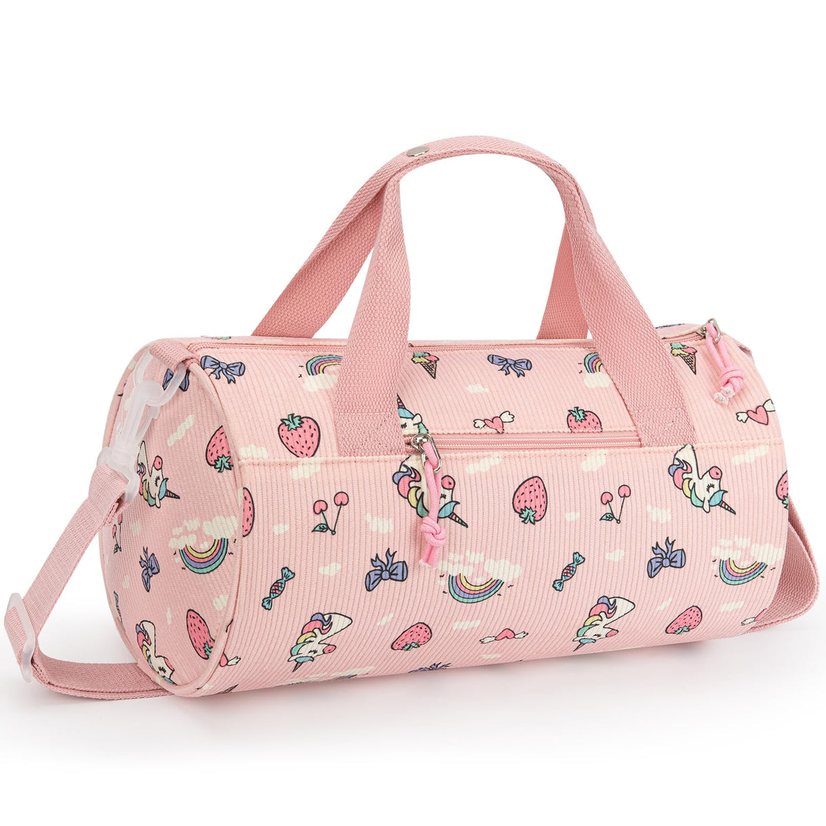 Dance Bag for Girls, Dance Duffel Bags Gym Ballet Bag -14IN Pink Unicorn