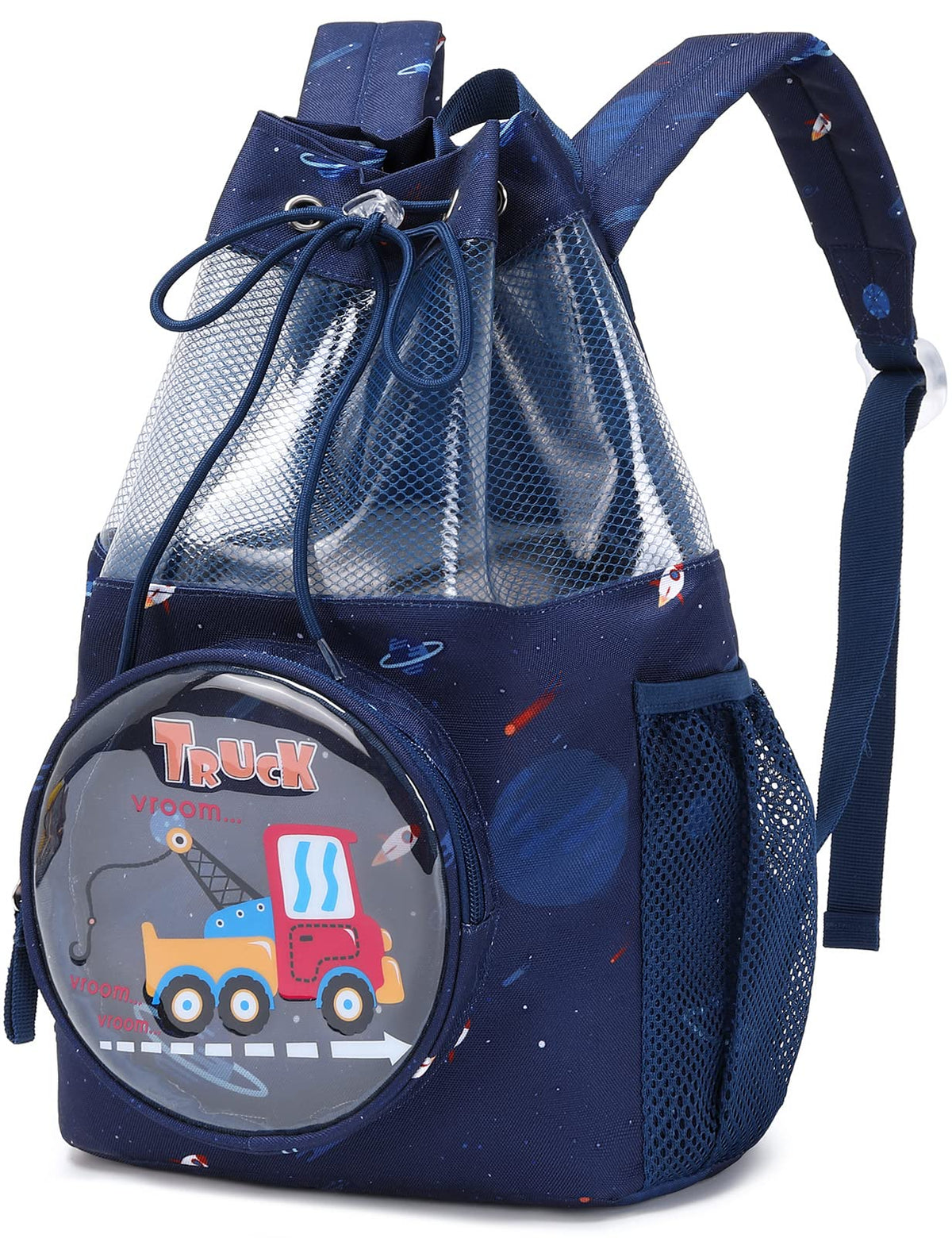 mygreen Drawstring Backpack Gym Cinch Bag for Swim Beach Sports Waterproof for Kids