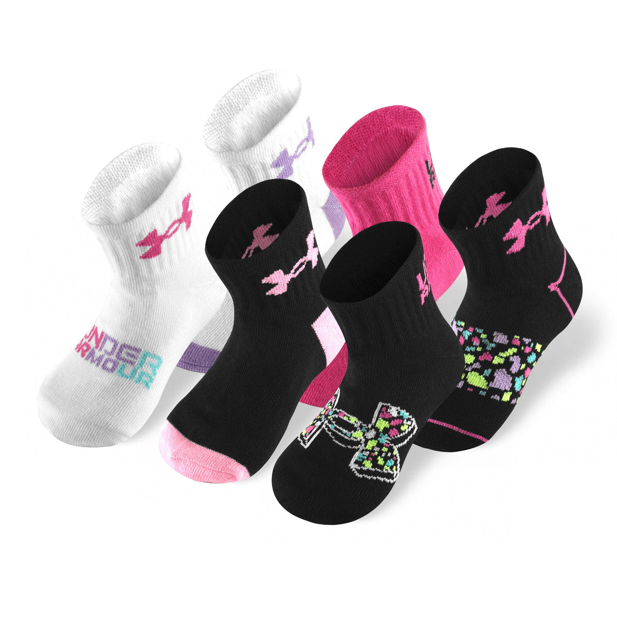 Under Armour girls Multi Pack Quarter Sock