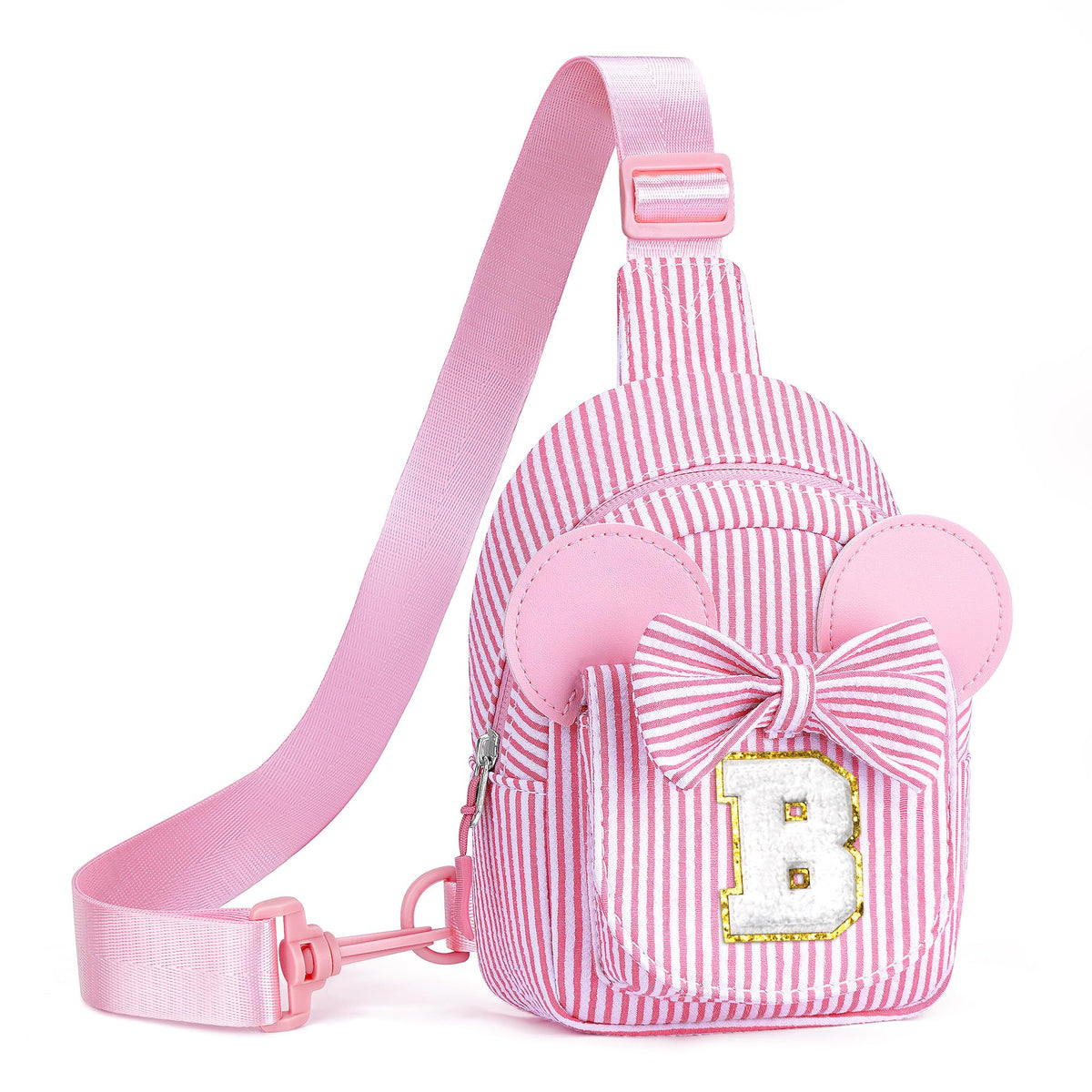 2 3 4 5 6 Year Old Girl Birthday Gift for Girls Sling Bag, Pink A