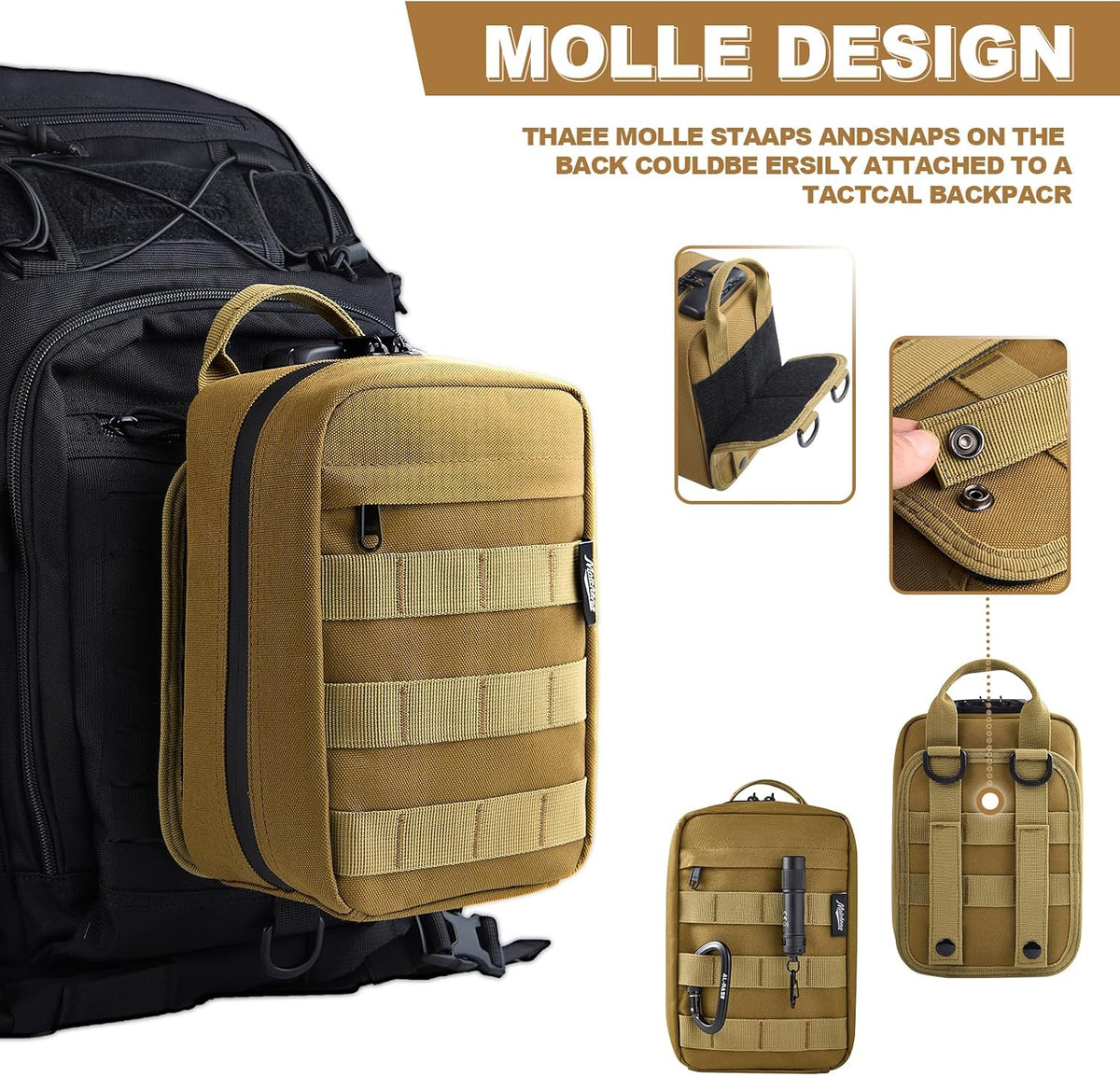 Smell Proof Bag with Combination Lock Travel Medicine Lock Box Carbon Lined Tactical Molle Pouch Mini Money Organizer Container Case