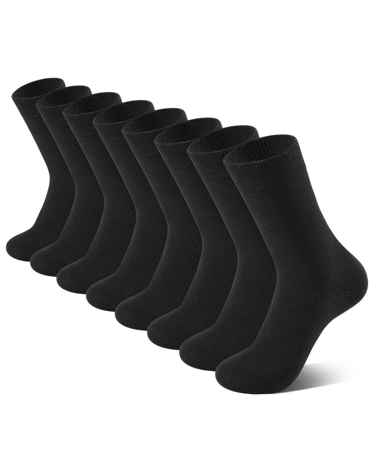 8 Pairs Kids Socks for Boys Girls Crew Dress Athletic School Cotton Socks