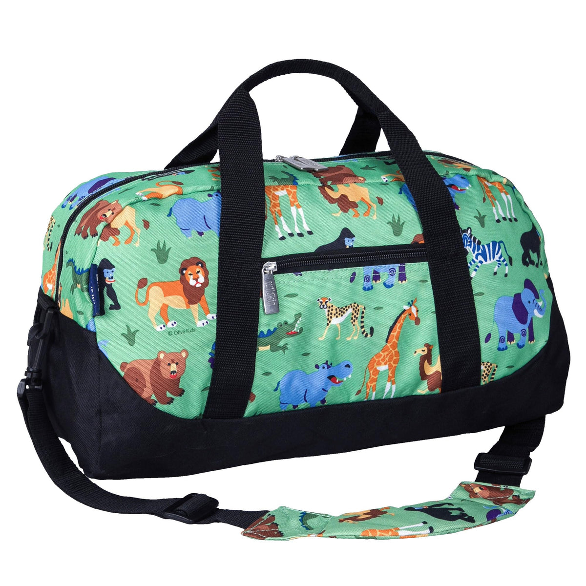 Wildkin Overnighter Duffel Bag for Kids, Trains, Planes, and Trucks
