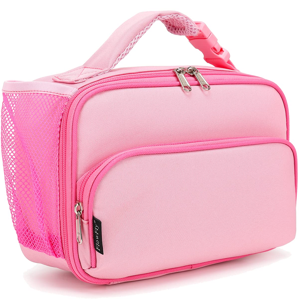 FlowFly Kids Lunch box Insulated Soft Bag Mini Cooler Back to School Thermal Meal Tote Kit for Girls, Boys, Car