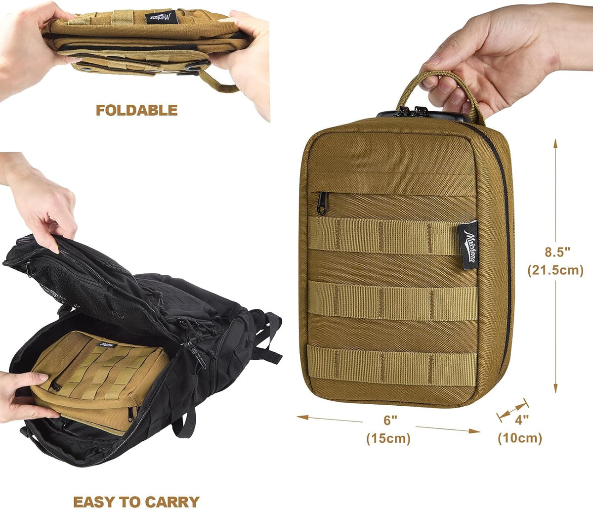 Smell Proof Bag with Combination Lock Travel Medicine Lock Box Carbon Lined Tactical Molle Pouch Mini Money Organizer Container Case