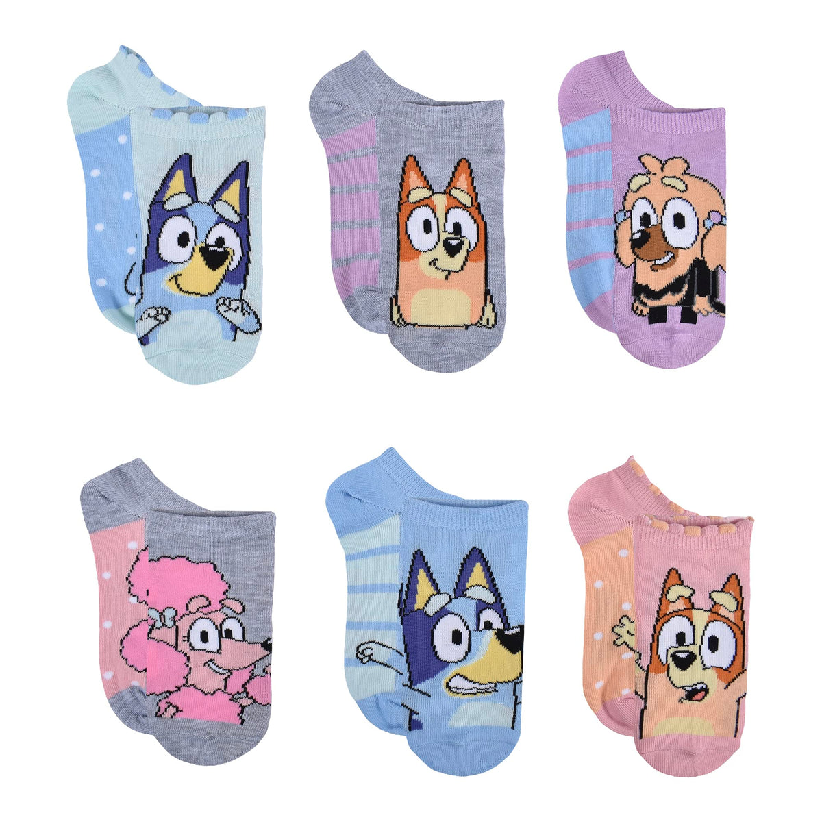 Bluey 5PK CHEER SHORTIE SOCKS