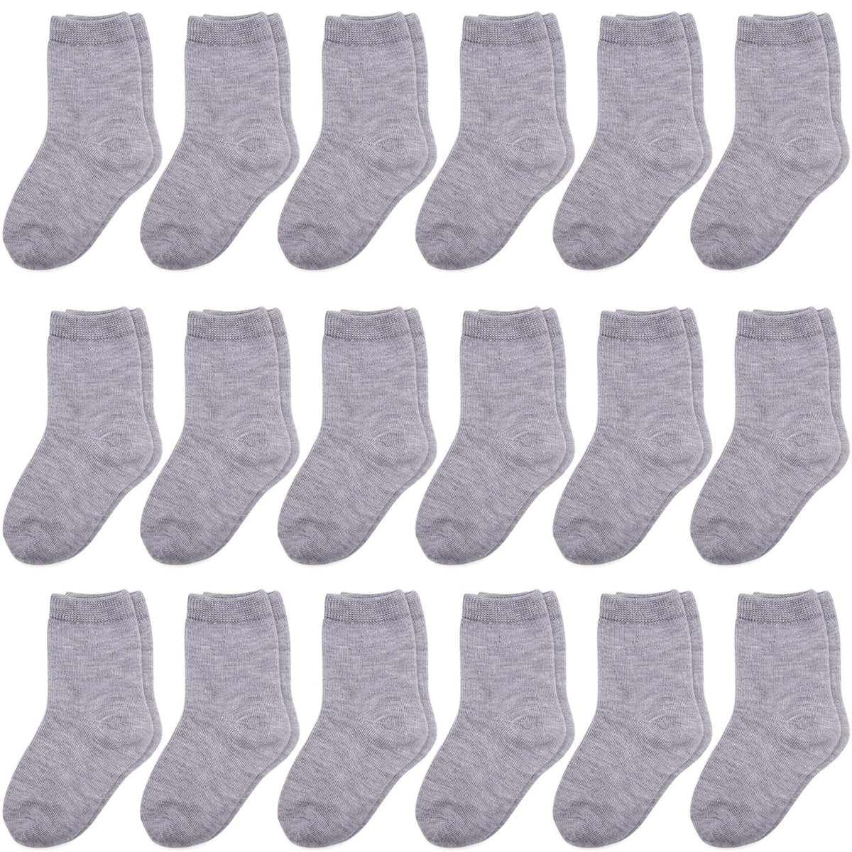 Duufin Toddler Socks 18 Pairs Crew Socks for Toddler Kids Unisex Boys Girls