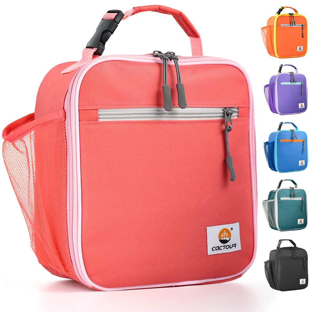 CaCTOUR Lunch Box Kids,Premium Insulated Lunch Bag for Girls Boys,Soft Bag Mini Cooler Back to School Thermal Reusable Lunch Bag for Work School Picnic (Light Green)