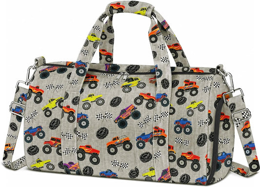 Travel Bag for Kids Sports Bag for Boys Kids Duffle Bag Boys Overnight Bag for Kid Weekender Bag Sleepover Bags for Boy Gym Bag with Shoe Compartment