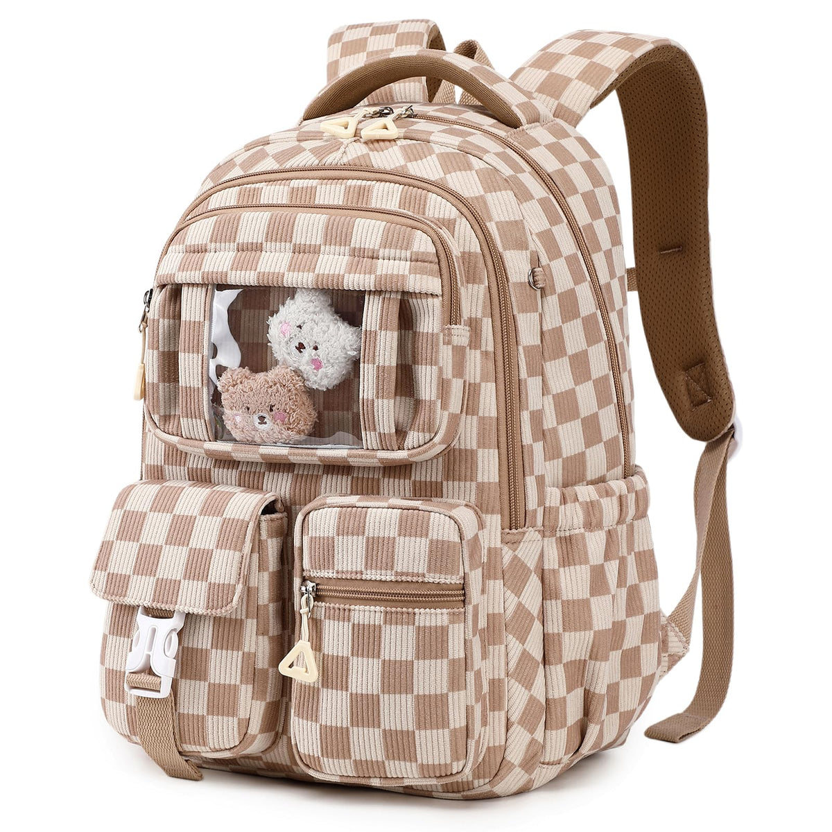 PIG PIG GIRL Kids Backpack for Girls - School Bags for Middle School Students - Book Bag for Elementary Primary - Kawaii Ita Backpack - Purple