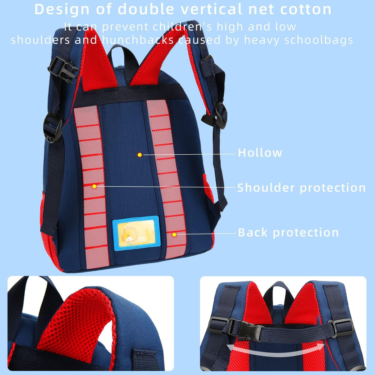 willikiva Car Dinosaur Kids Toddler Backpack for Boys and Girls Children Waterproof Preschool Bag(Red Music Party)