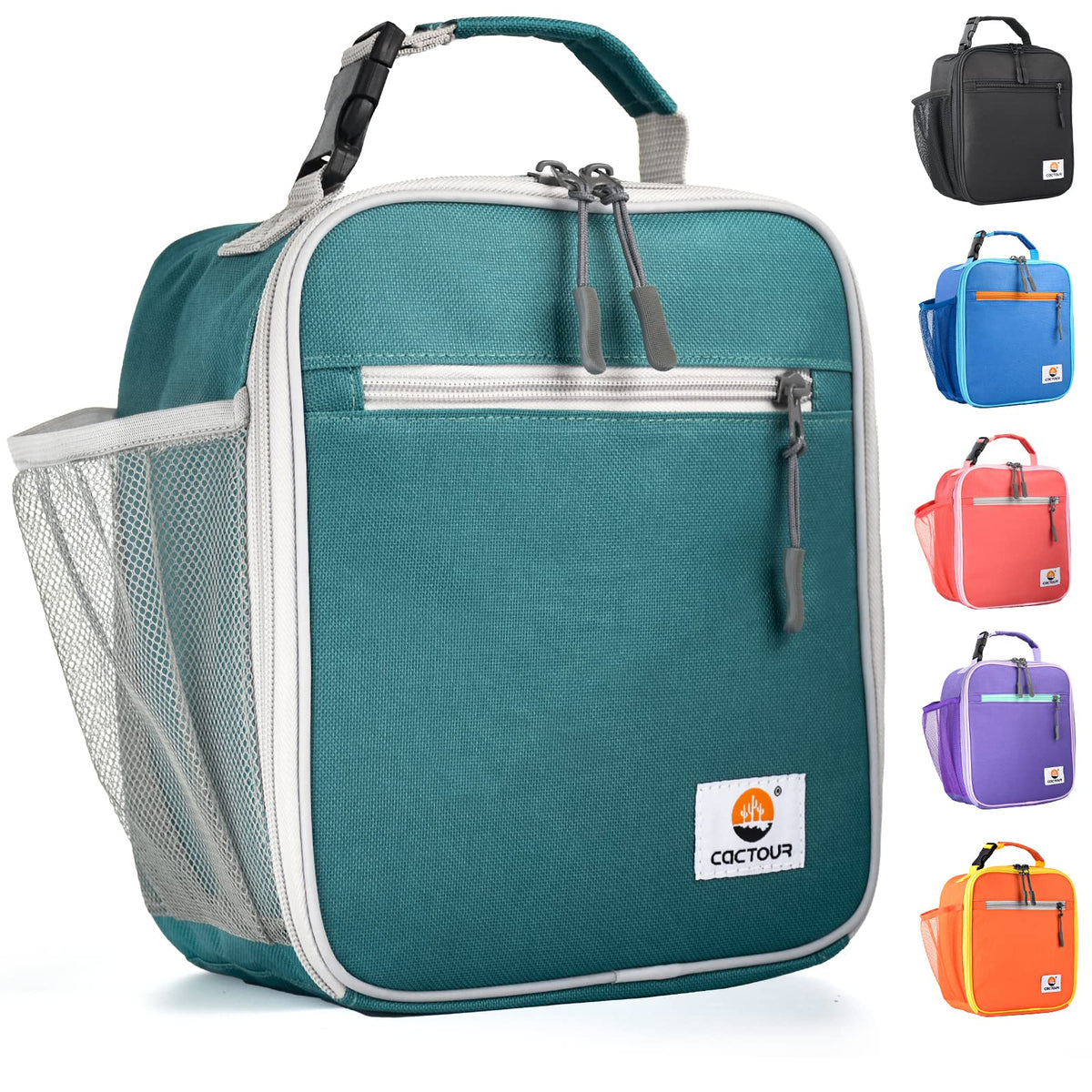 CaCTOUR Lunch Box Kids,Premium Insulated Lunch Bag for Girls Boys,Soft Bag Mini Cooler Back to School Thermal Reusable Lunch Bag for Work School Picnic (Light Green)