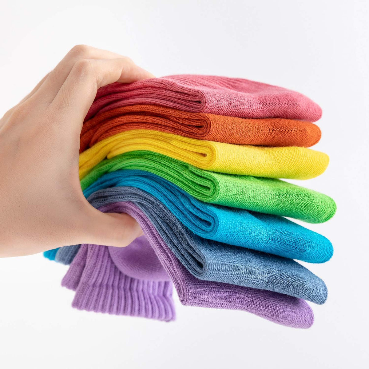 Girls Socks - 9 Pairs Long Slouch Socks for Girls