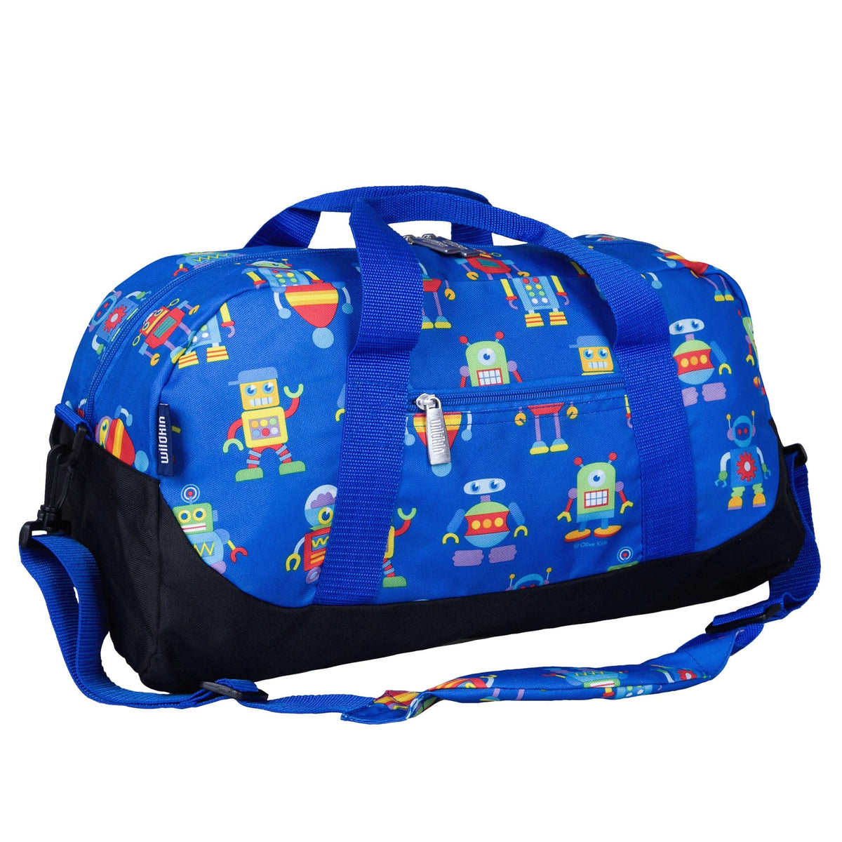 Wildkin Overnighter Duffel Bag for Kids, Trains, Planes, and Trucks