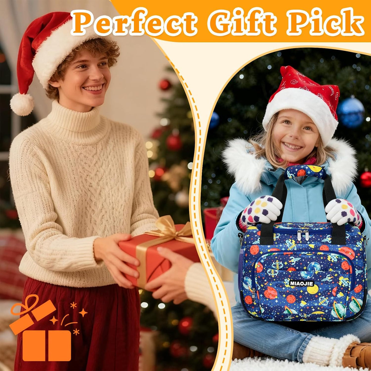 Kids Duffle Bag for Girls Boys, Kids Travel Bags -14IN Outer Space
