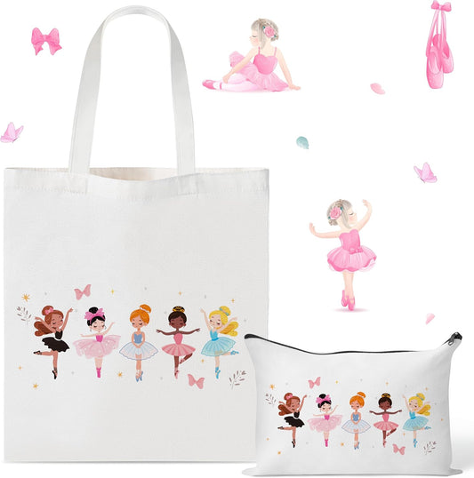 Y1tvei Ballet Canvas Bags Recital Gifts, Dance Girl Birthday Party Favors