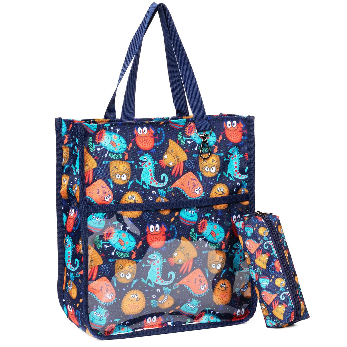 Kids Cute Tote Bags for Boys Girls Ages 4-16,Handbags with Pencil Case, Book Tote Bags with Zipper for School and Playtime (pink)