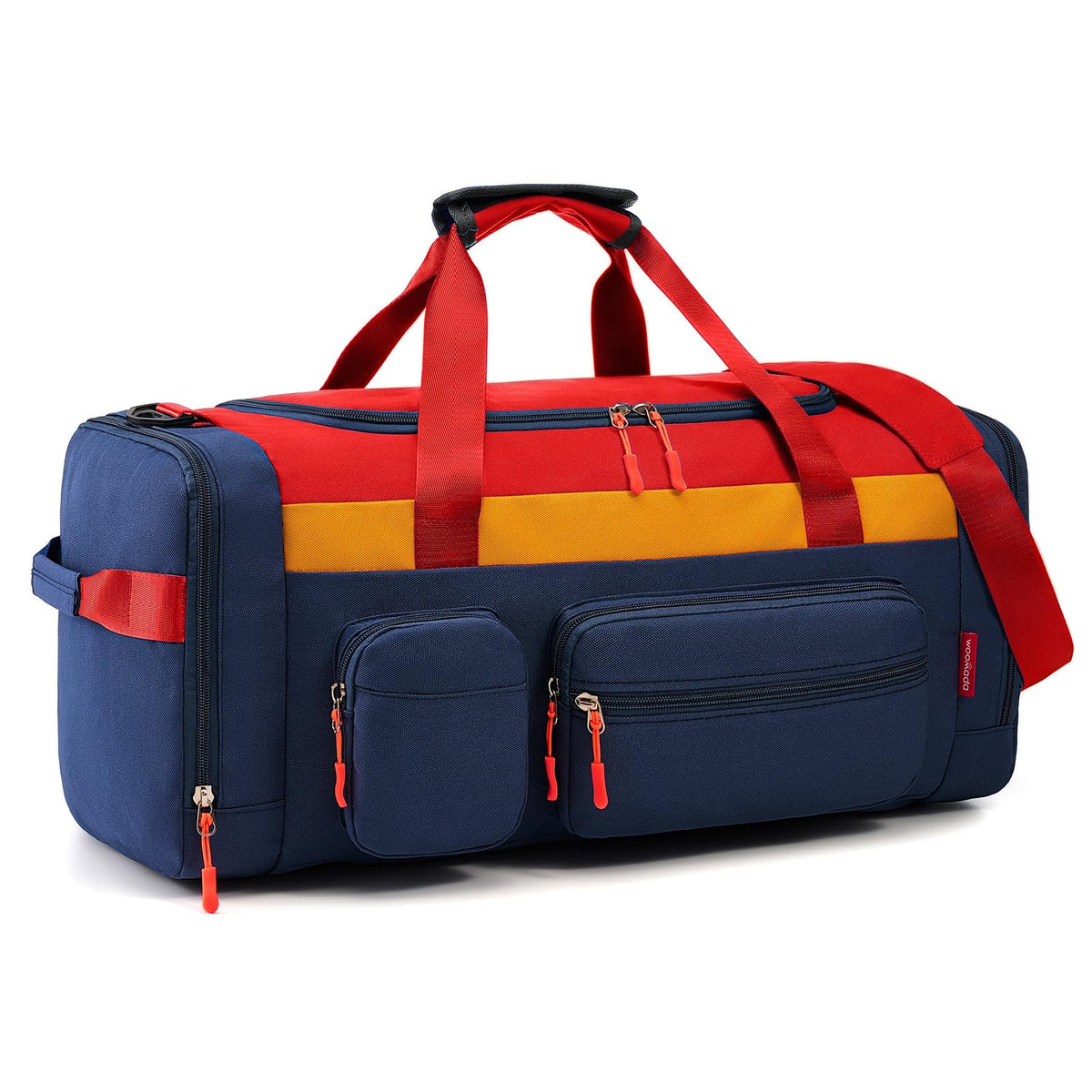 WOOMADA Kids Duffle Bag for Boys or Girls,Weekender Overnight Bag with Shoe Compartment & Wet Pocket Perfect For School, Sports, Overnight Trips(Teal Blue)