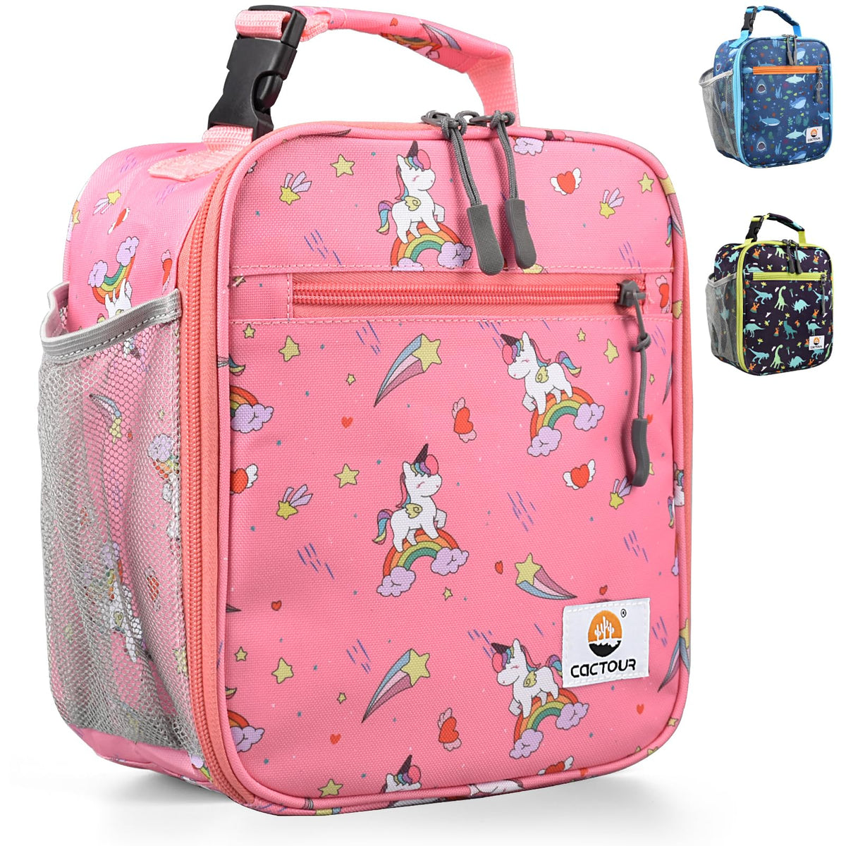 CaCTOUR Lunch Box for Men Women Adult,Premium Insulated Lunch Bag,Portable Small LunchBox for School Work Picnic (Black)