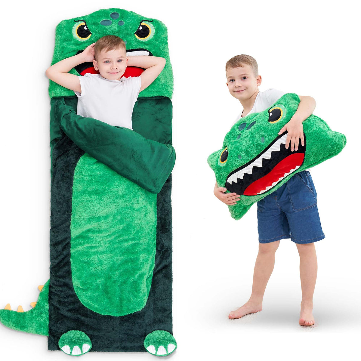 iPlay, iLearn Kid Capybara Sleeping Bag, Toddler Boys Girls Daycare Nap Mat