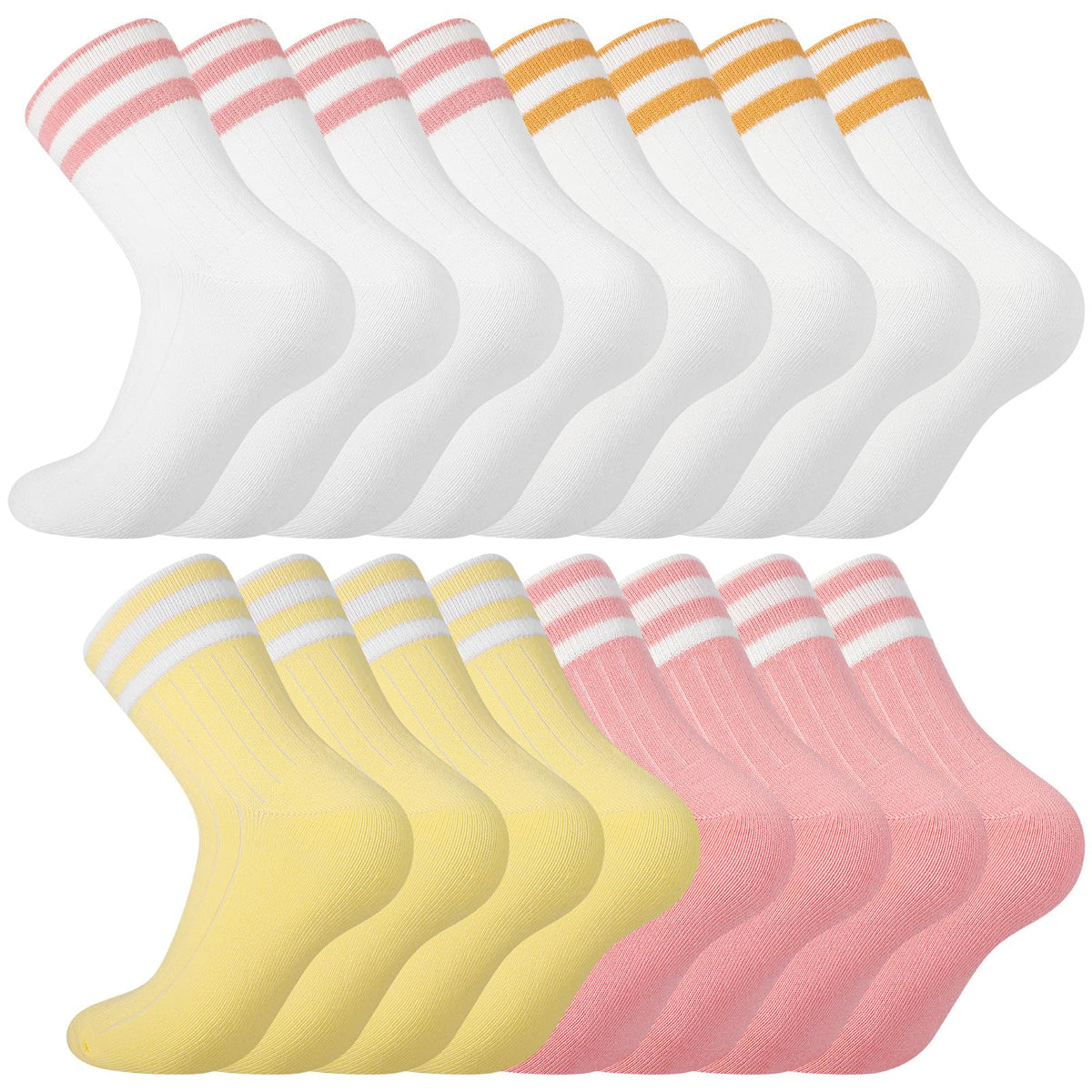 Jspupifip Girls Crew Athletic Socks
