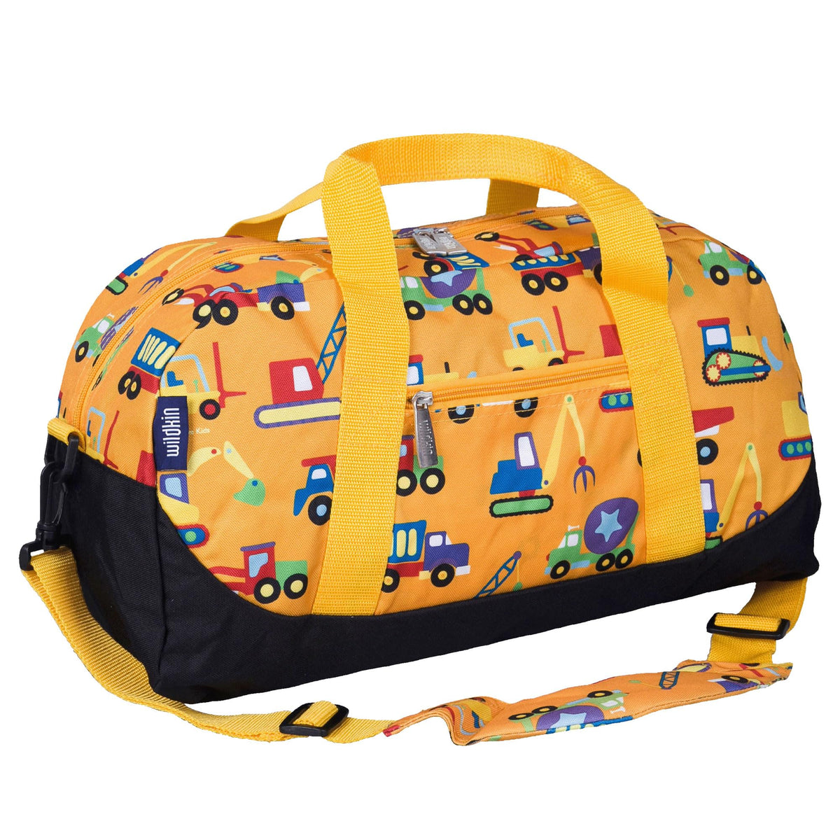 Wildkin Overnighter Duffel Bag for Kids, Trains, Planes, and Trucks