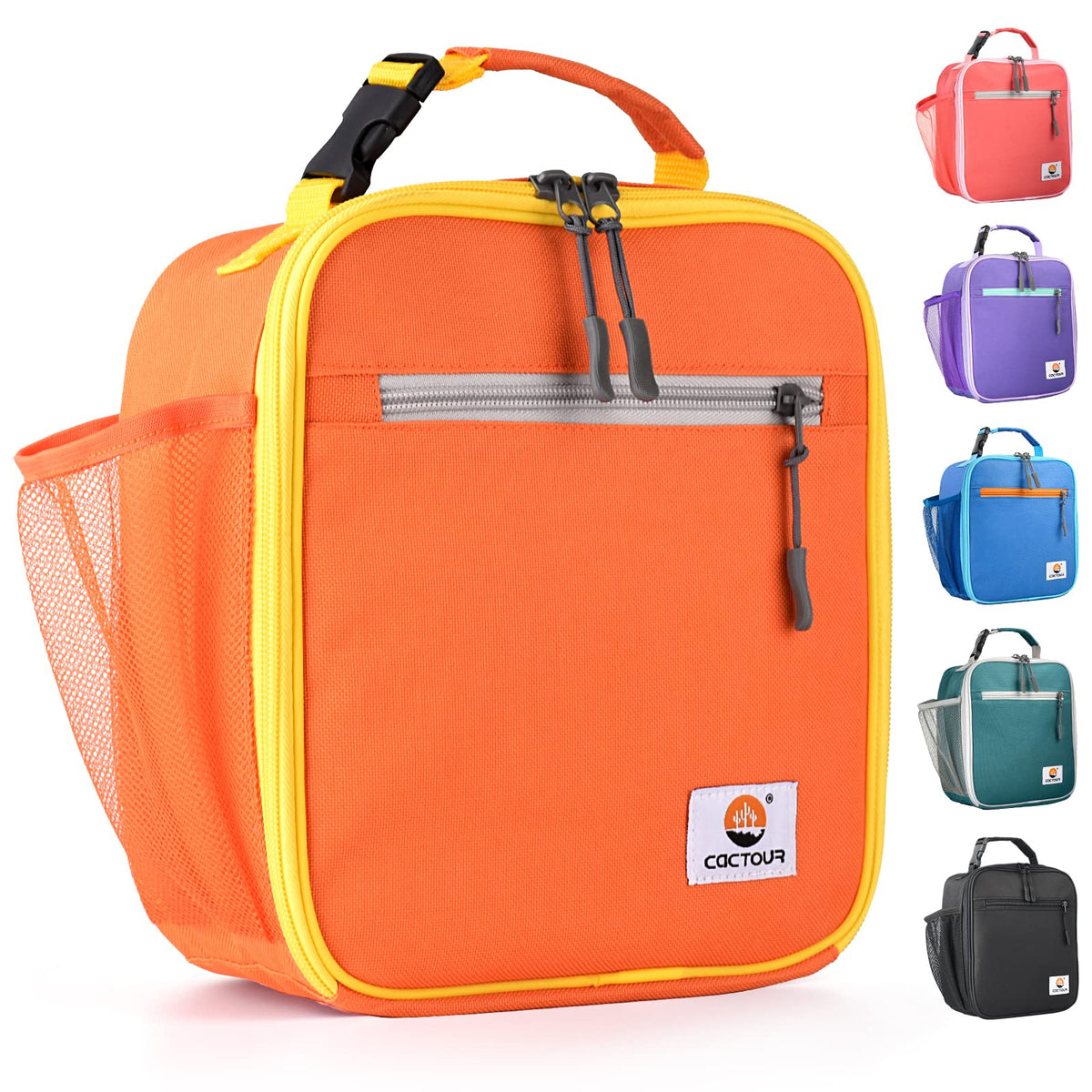 CaCTOUR Lunch Box Kids,Premium Insulated Lunch Bag for Girls Boys,Soft Bag Mini Cooler Back to School Thermal Reusable Lunch Bag for Work School Picnic (Light Green)