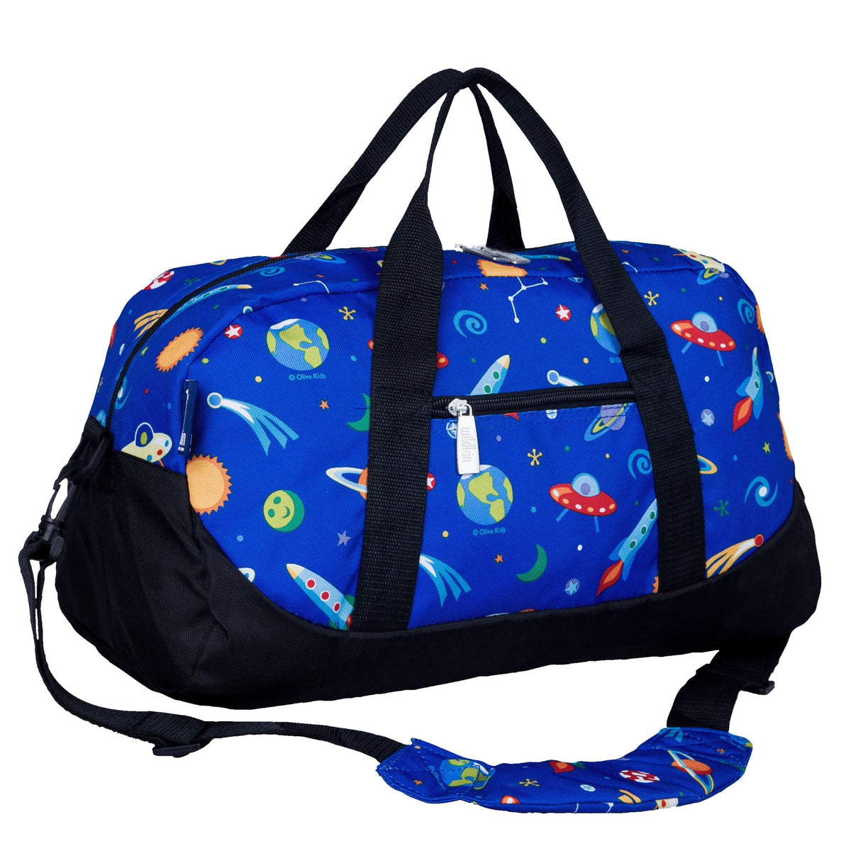Wildkin Overnighter Duffel Bag for Kids, Trains, Planes, and Trucks