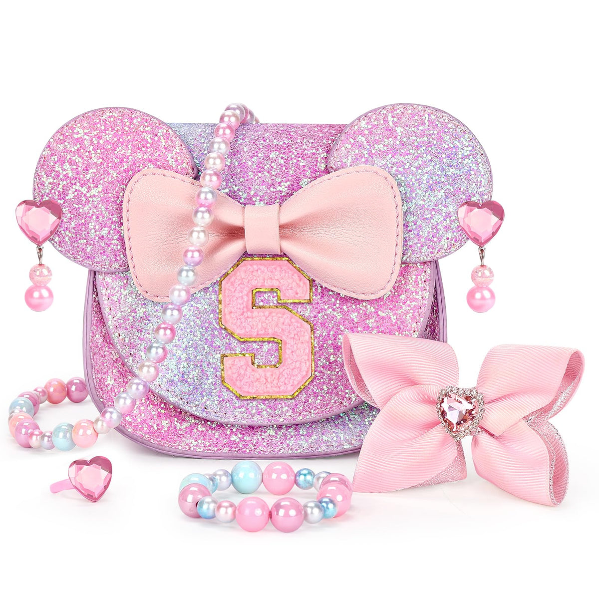 mibasies Toddler Purse Gifts for Girls: 3 Year Old Girl Gifts, Girl Toys Purse Set