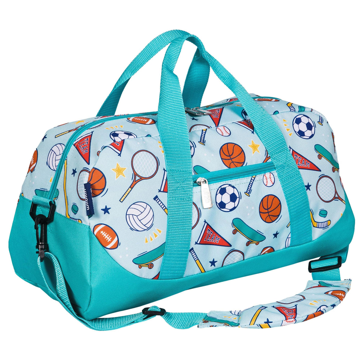 Wildkin Overnighter Duffel Bag for Kids, Trains, Planes, and Trucks