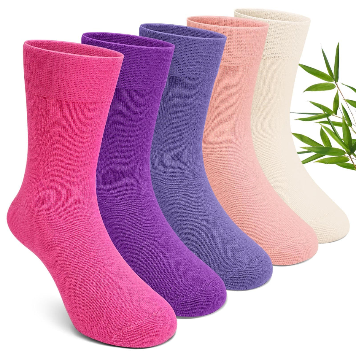 Artfasion Seamless Socks for Kids Girls: Sensory Friendly Socks for 2-12 T
