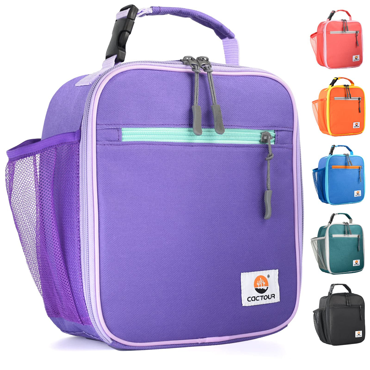 CaCTOUR Lunch Box Kids,Premium Insulated Lunch Bag for Girls Boys,Soft Bag Mini Cooler Back to School Thermal Reusable Lunch Bag for Work School Picnic (Light Green)