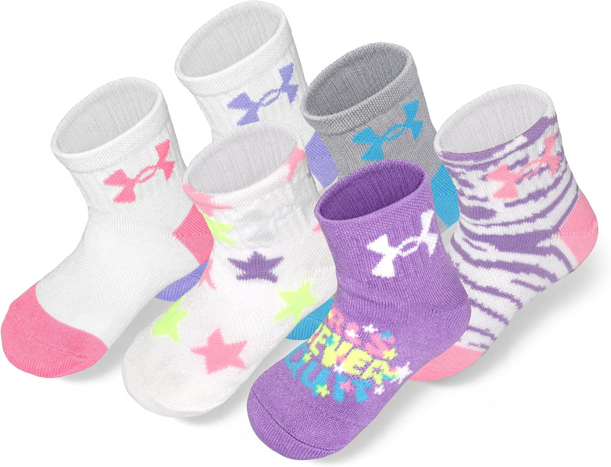 Under Armour girls Multi Pack Quarter Sock