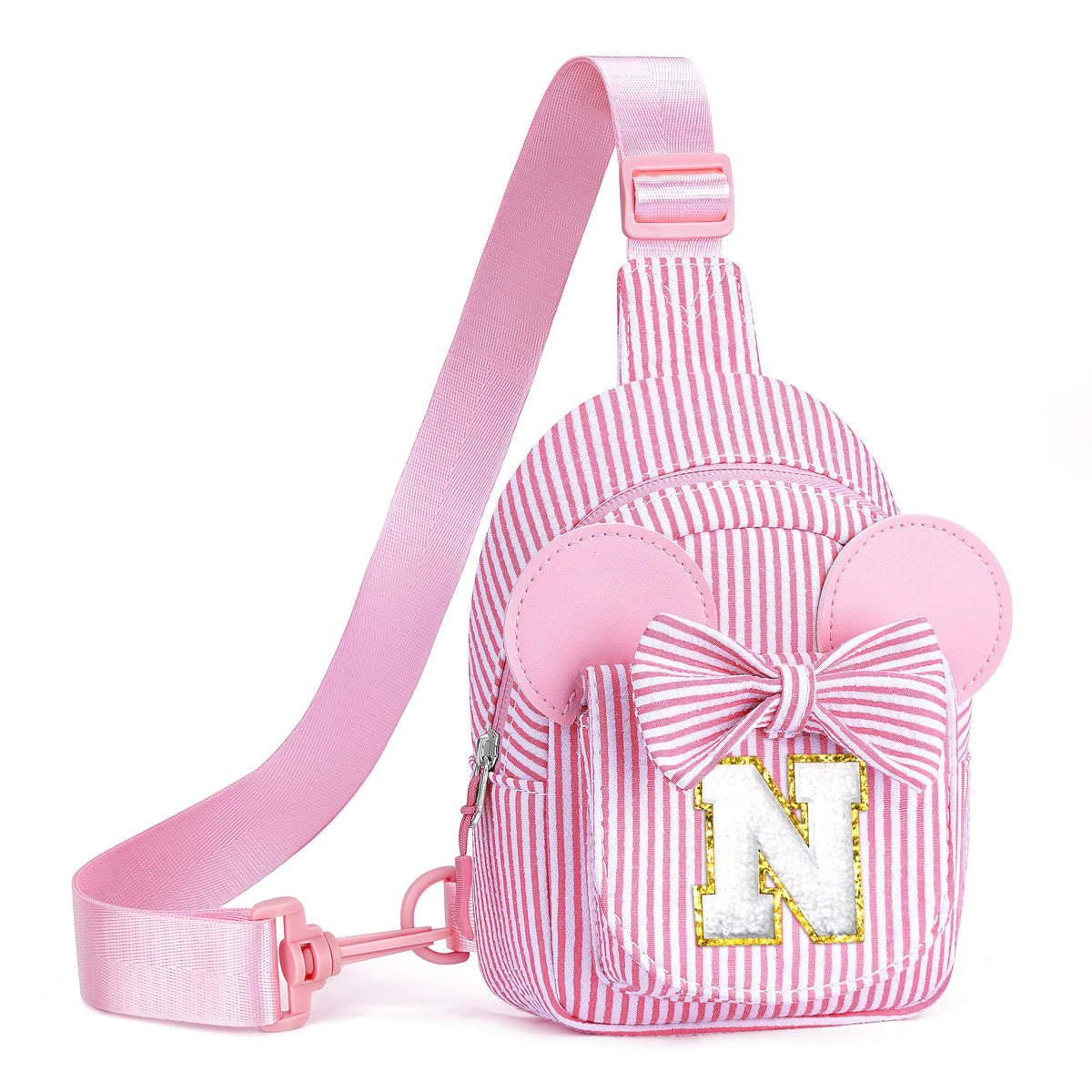 2 3 4 5 6 Year Old Girl Birthday Gift for Girls Sling Bag, Pink A