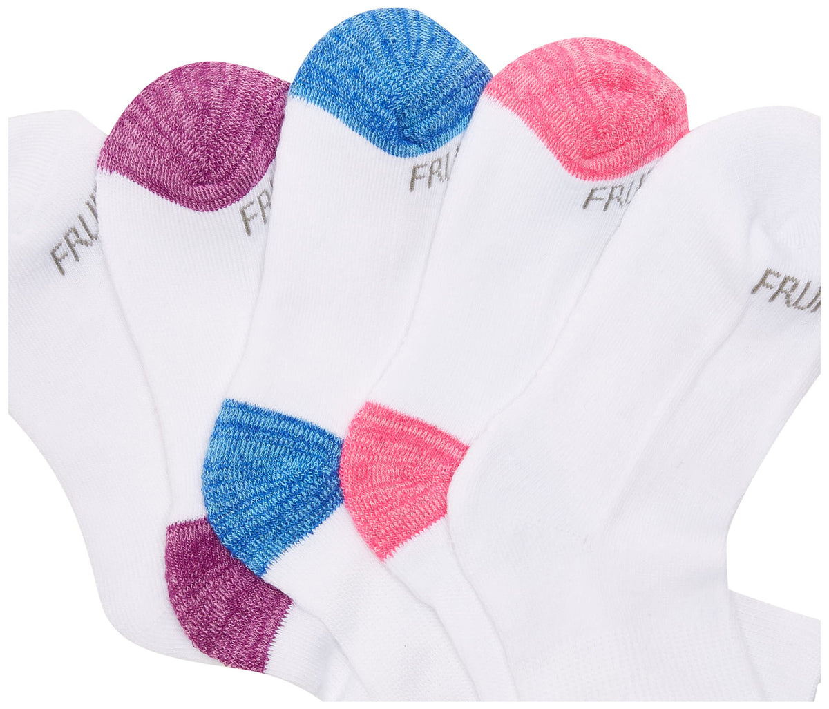 Fruit of the Loom Girls' Everyday Lightweight Sport Crew Socks (10 Pack)