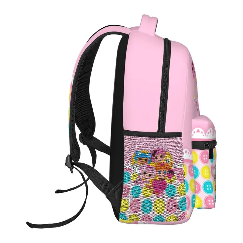 Lalaloopsy Backpack We're Lalaloopsy Netflix Large Laptop Backpack MGA Lalaloopsy Lightweight Backpack Casual Daypack School Bag for Kids Teen Boy Girl