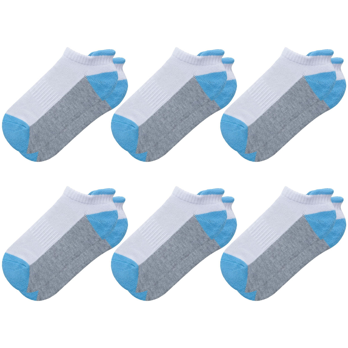 Sunew Baby and Toddler Socks, Boys Girls Cushioned Athletic Ankle/Low Cut Socks 6-Pair