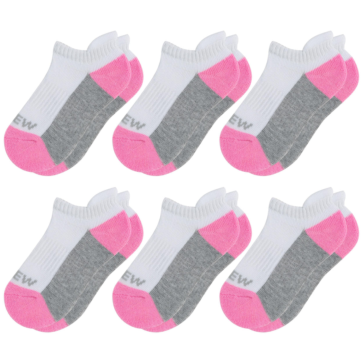 Sunew Baby and Toddler Socks, Boys Girls Cushioned Athletic Ankle/Low Cut Socks 6-Pair