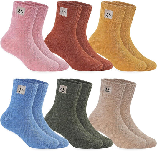 100% Cotton Ankle Socks for Girls,Athletic Cute Socks