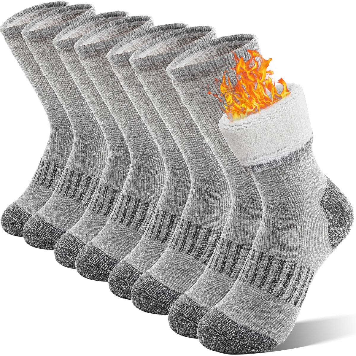 Sandsuced Kids Merino Wool Hiking Socks for Girls Boys Toddler