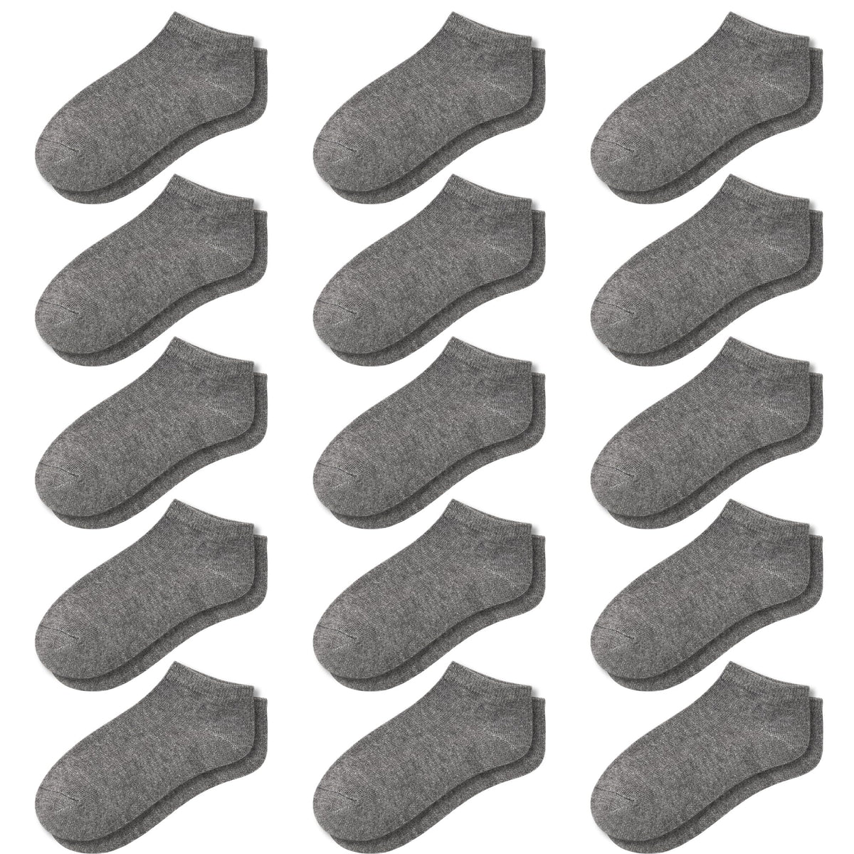 GENTABY 15 Pairs Toddler Socks for Kids Boys Low Cut Ankle Socks 1-13 Years